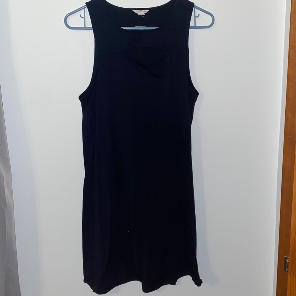 Black Sleeveless T-Shirt Dress
